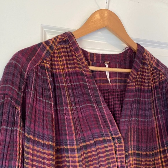 FLOWY Free People button down tunic - Picture 1 of 4